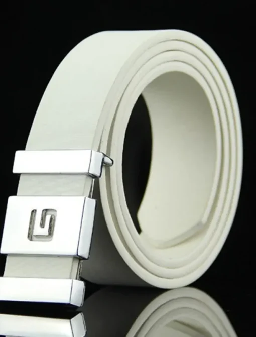 Men's Faux Leather Belt Casual Belt Black Blue Faux Leather leatherette Fashion Party Work Solid Color Office / Career Daily Wear