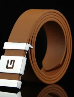 Men's Faux Leather Belt Casual Belt Black Blue Faux Leather leatherette Fashion Party Work Solid Color Office / Career Daily Wear