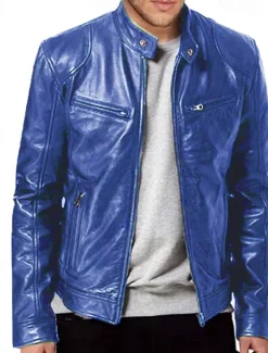 Men's Faux Leather Jacket Transition Jacket Biker Jacket Motorcycle Jacket Daily Thermal Warm Rain Waterproof Fall & Winter Solid Colored Stand Collar Regular Regular Fit Silver Black White Yellow