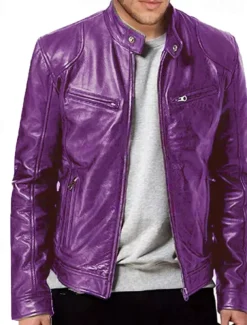 Men's Faux Leather Jacket Transition Jacket Biker Jacket Motorcycle Jacket Daily Thermal Warm Rain Waterproof Fall & Winter Solid Colored Stand Collar Regular Regular Fit Silver Black White Yellow