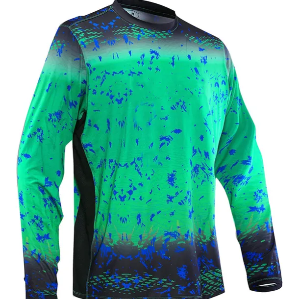 Men's Fishing Shirt Outdoor Long Sleeve UPF50+ UV Protection Breathable Quick Dry Lightweight Top Summer Spring Outdoor Fishing Yellow / Black Dark Gray Green Black