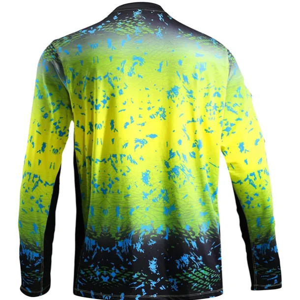 Men's Fishing Shirt Outdoor Long Sleeve UPF50+ UV Protection Breathable Quick Dry Lightweight Top Summer Spring Outdoor Fishing Yellow / Black Dark Gray Green Black