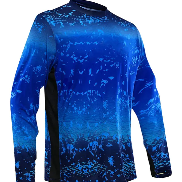 Men's Fishing Shirt Outdoor Long Sleeve UPF50+ UV Protection Breathable Quick Dry Lightweight Top Summer Spring Outdoor Fishing Yellow / Black Dark Gray Green Black