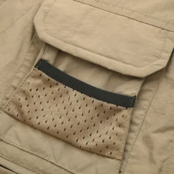 Men's Fishing Vest Hiking Vest Work Vest Sleeveless Vest / Gilet Jacket Top Outdoor Breathable Quick Dry Lightweight Sweat wicking Military color Blue khaki Fishing Climbing Camping / Hiking / Caving