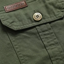 Men's Flag American US Flag Letter Printed Work Shirt Western Shirt Cargo Shirt Short Sleeve Western Style Tactical Fashion Casual Going out Summer Turndown Buttons Print Black Army Green Khaki Dark