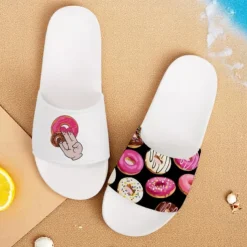 Men's Flamingo Themed Slide Sandals with Colorful Pattern – Casual & Fun Style for Beach, Poolside & Summer Vacations