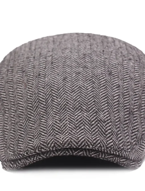Men's Flat Cap Black Coffee Cotton Streetwear Stylish 1920s Fashion Outdoor Daily Going out Graphic Prints Warm