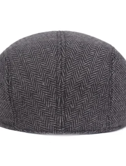 Men's Flat Cap Light Grey Dark Gray Cotton Streetwear Stylish 1920s Fashion Outdoor Daily Going out Graphic Prints Warm