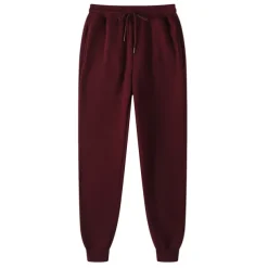 Men's Fleece Pants Sweatpants Joggers Winter Pants Trousers Pocket Drawstring Elastic Waist Solid Color Warm Full Length Daily Casual Plus velvet Loose Fit Light gray-pure light board Dark gray-light