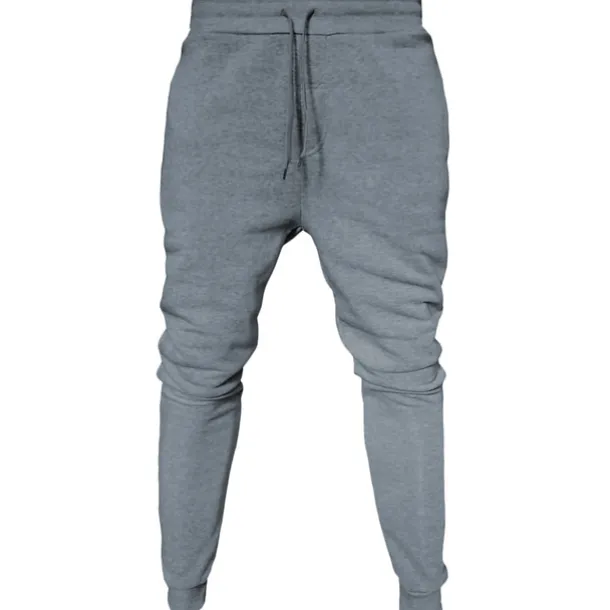 Men's Fleece Pants Sweatpants Joggers Winter Pants Trousers Pocket Drawstring Elastic Waist Solid Color Warm Full Length Daily Casual Plus velvet Loose Fit Light gray-pure light board Dark gray-light