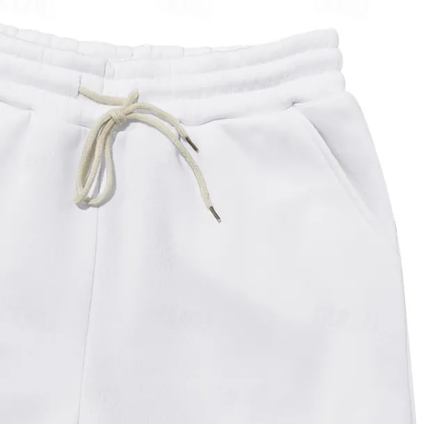 Men's Fleece Pants Sweatpants Joggers Trousers Cargo Sweatpants Pocket Drawstring Elastic Waist Plain Comfort Warm Sports Outdoor Daily Fashion Casual Black White Micro-elastic