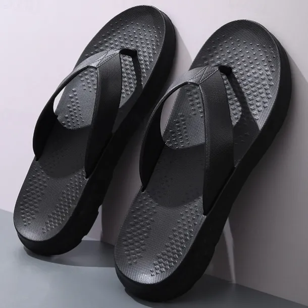 Men's Flip Flops - Durable EVA Sole with Comfortable Straps for Beach, Pool and Casual Summer Wear