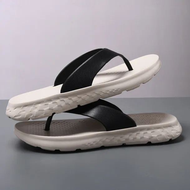 Men's Flip Flops - Durable EVA Sole with Comfortable Straps for Beach, Pool and Casual Summer Wear