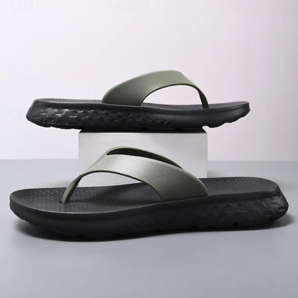 Men's Flip Flops - Durable EVA Sole with Comfortable Straps for Beach, Pool and Casual Summer Wear