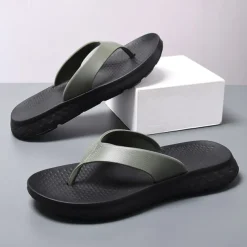 Men's Flip Flops - Durable EVA Sole with Comfortable Straps for Beach, Pool and Casual Summer Wear