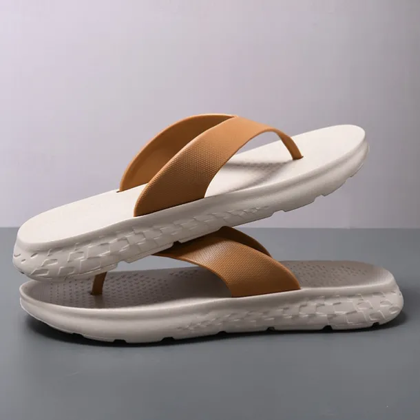 Men's Flip Flops - Durable EVA Sole with Comfortable Straps for Beach, Pool and Casual Summer Wear