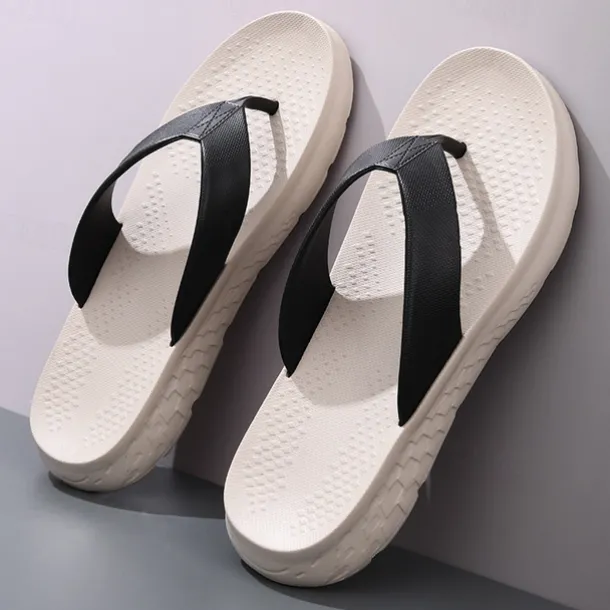 Men's Flip Flops - Durable EVA Sole with Comfortable Straps for Beach, Pool and Casual Summer Wear