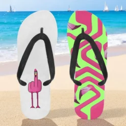 Men's Flip-flop Sandals with Goose Design and Rope Pattern – Laid-back Beach Style for Men during Beach Outings and Summer Activities