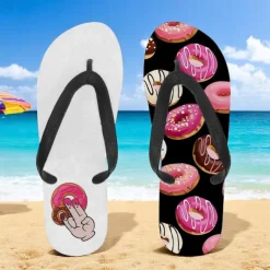 Men's Flip-flop Sandals with Goose Design and Rope Pattern – Laid-back Beach Style for Men during Beach Outings and Summer Activities