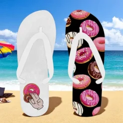 Men's Flip-flop Sandals with Goose Design and Rope Pattern – Laid-back Beach Style for Men during Beach Outings and Summer Activities