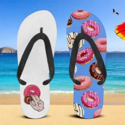 Men's Flip-flop Sandals with Goose Design and Rope Pattern – Laid-back Beach Style for Men during Beach Outings and Summer Activities