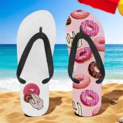 Men's Flip-flop Sandals with Goose Design and Rope Pattern – Laid-back Beach Style for Men during Beach Outings and Summer Activities