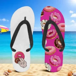 Men's Flip-flop Sandals with Goose Design and Rope Pattern – Laid-back Beach Style for Men during Beach Outings and Summer Activities