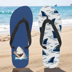 Men's Flip-flop Sandals with Goose Design and Rope Pattern – Laid-back Beach Style for Men during Beach Outings and Summer Activities