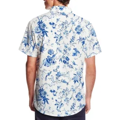 Men's Floral Tropical Flowers Leaves Shirt Summer Hawaiian Shirt Aloha Shirt Short Sleeves Shirt Turndown Fashion Designer Casual Outdoor Street Casual Yellow Light Green Blue 3D Print S M L