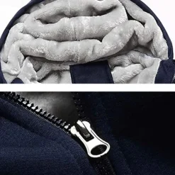 Men's Full Zip Hoodie Zip Up Hoodie Fleece Jacket Black Blue Light Grey Dark Gray Hooded Color Block Zip Up Patchwork Pocket Sports & Outdoor Daily Holiday Polyester Streetwear Basic Casual Fall