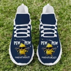 Men's Funny Graphic Print Flyknit Sneakers - Lightweight Breathable Casual Shoes for Running and Everyday Style