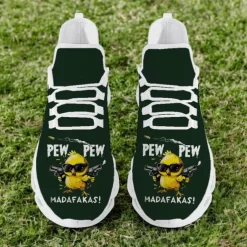 Men's Funny Graphic Print Flyknit Sneakers - Lightweight Breathable Casual Shoes for Running and Everyday Style