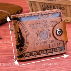 Men's Genuine Leather Wallet Vintage Short Multi Function ID Credit Card Holder Gifts To Men On Valentine's Day Father's Day