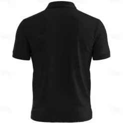 Men's Geometic Line Polo Short Sleeve Polo Shirts Collared Shirts Business Casual Outdoor Athleisure Daily Wear 3D Print Buttons Summer Red Blue Green