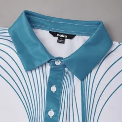 Men's Geometic Line Polo Short Sleeve Polo Shirts Collared Shirts Business Casual Outdoor Athleisure Daily Wear 3D Print Buttons Summer Black Red Blue