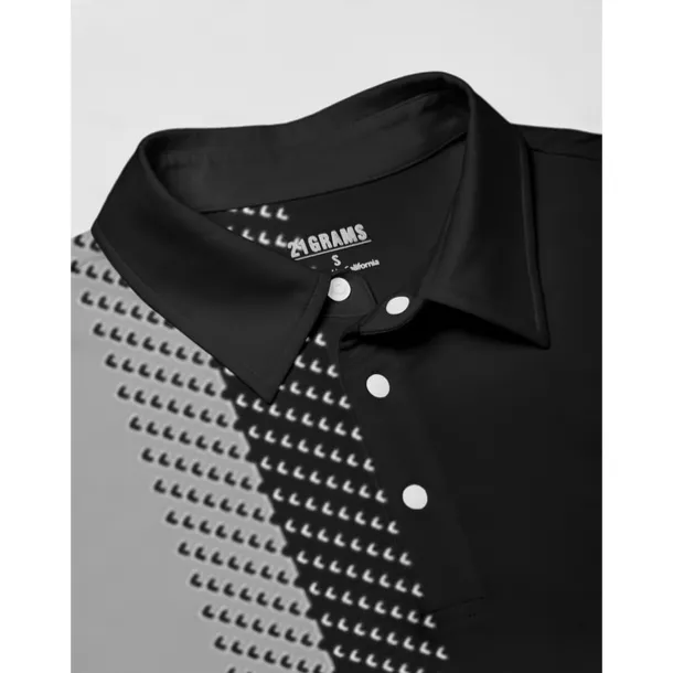 Men's Golf Polo Shirt Black Short Sleeve Top Golf Attire Clothes Outfits Wear Apparel