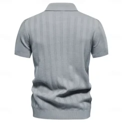 Men's Golf Polo Shirt Black Apricot Grey Short Sleeve Top Golf Attire Clothes Outfits Wear Apparel