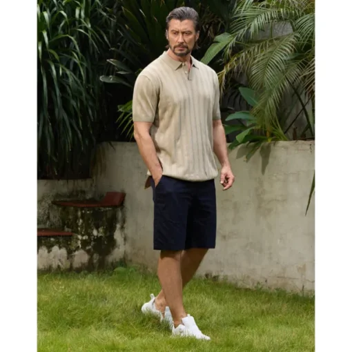 Men's Golf Polo Shirt Black Apricot Grey Short Sleeve Top Golf Attire Clothes Outfits Wear Apparel