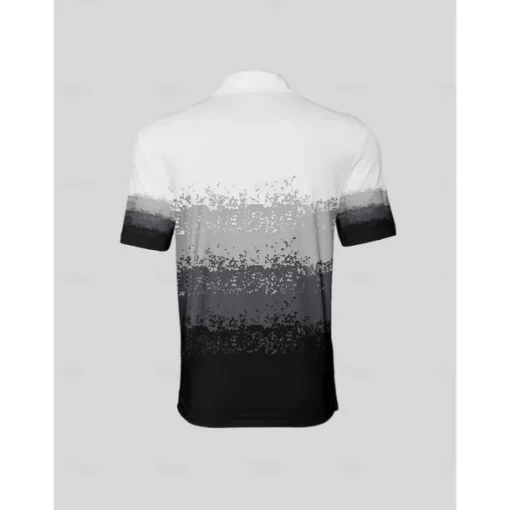 Men's Golf Polo Shirt Black Short Sleeve Top Golf Attire Clothes Outfits Wear Apparel