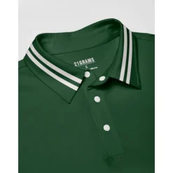 Men's Golf Polo Shirt Dark Green Short Sleeve Top Golf Attire Clothes Outfits Wear Apparel