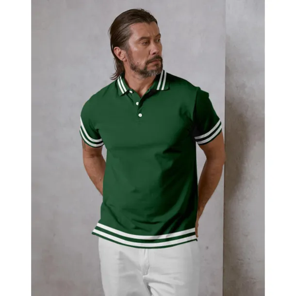 Men's Golf Polo Shirt Dark Green Short Sleeve Top Golf Attire Clothes Outfits Wear Apparel