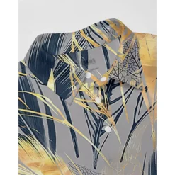 Men's Golf Polo Shirt Dark Blue Short Sleeve Top Golf Attire Clothes Outfits Wear Apparel