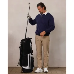 Men's Golf Pullover Sweatshirt Black Navy Blue Dark Grey Long Sleeve Top Golf Attire Clothes Outfits Wear Apparel