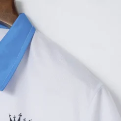 Men's Golf Shirt Golf Polo Work Casual Lapel Short Sleeve Basic Modern Color Block Patchwork Button Spring & Summer Regular Fit Black Dark navy Royal Blue Blue Orange Green Golf Shirt