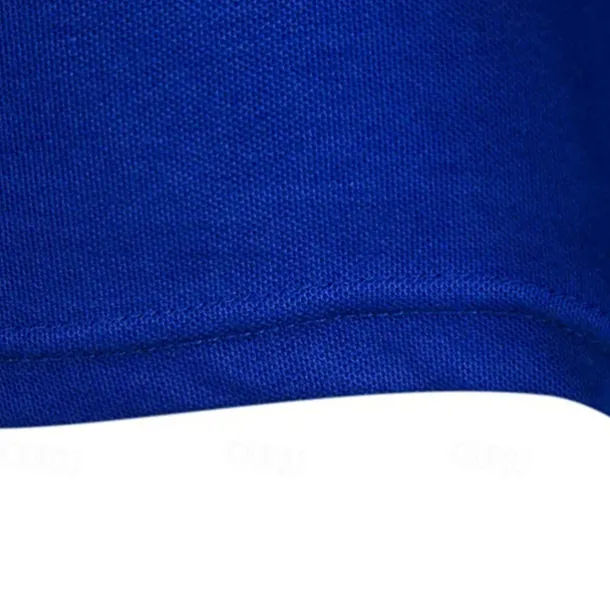 Men's Golf Shirt Golf Polo Work Casual Lapel Short Sleeve Basic Modern Color Block Deer Patchwork Embroidered Spring & Summer Regular Fit Depression Green Black / Orange Black White Red Navy Blue