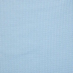 Men's Golf Shirt Waffle Knit Polo Shirt Casual Holiday Lapel Short Sleeve Fashion Old Money Style Plain Button Summer Spring Regular Fit White Light Blue Golf Shirt