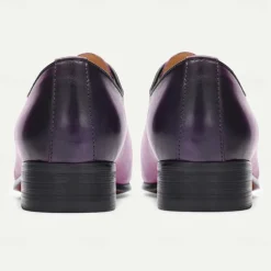 Men's Gradient Purple Oxford Shoes - Premium Cowhide Formal Dress Shoes for Business & Special Occasions