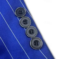 Men's Graduation Blazer Business Cocktail Party Wedding Party Fashion Casual Spring & Fall Polyester Stripes Pocket Buttons Comfortable Single Breasted Blazer Black White Yellow Pink