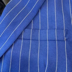 Men's Graduation Blazer Business Cocktail Party Wedding Party Fashion Casual Spring & Fall Polyester Stripes Pocket Buttons Comfortable Single Breasted Blazer Black White Yellow Pink