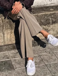 Men's Graduation Dress Pants Trousers Chinos Slacks Pocket Straight Leg Plain Comfort Formal Party Work Fashion Classic Style Black Khaki Micro-elastic